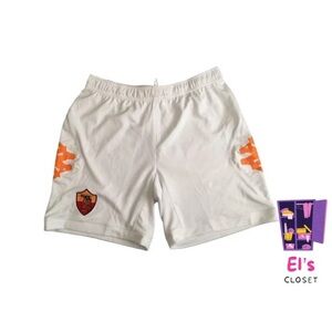 Rare Kappa AS ROMA Italy Football Soccer Shorts Youth SZ XL • 152CM